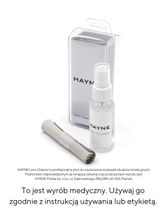 HAYNE PŁYN DO OKULARÓW Lens Cleaner Duo 30ml + Ściereczka