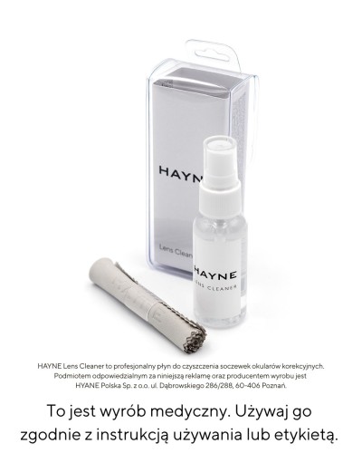 HAYNE PŁYN DO OKULARÓW Lens Cleaner Duo 30ml + Ściereczka
